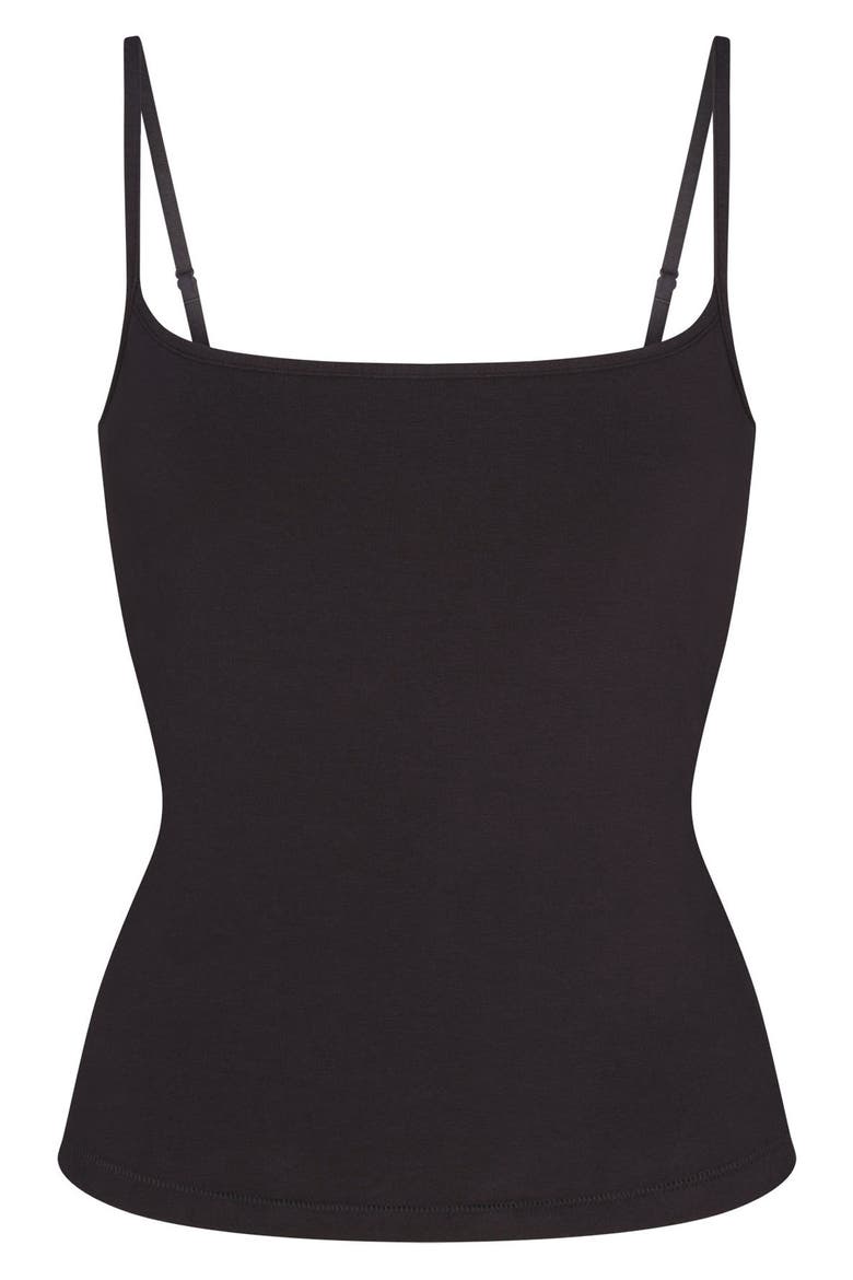 Cotton Jersey Camisole, Alternate, color, SOOT