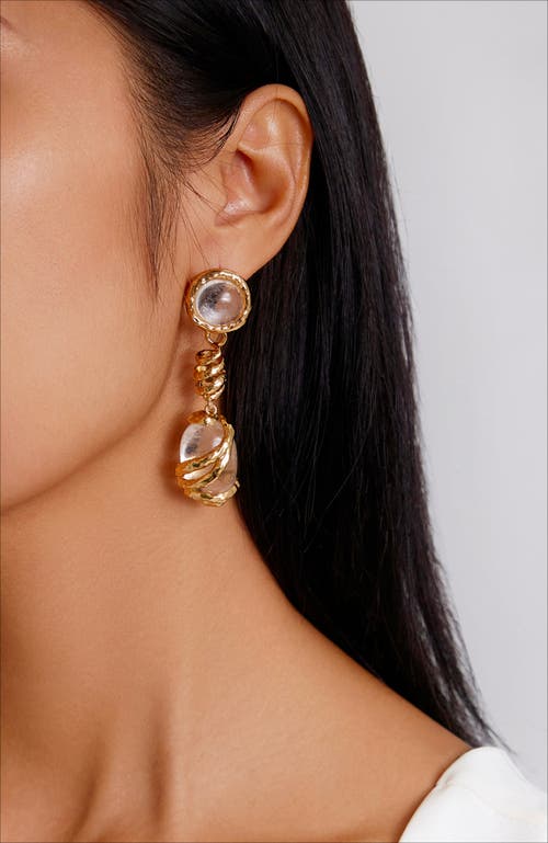 Rc Retro Chic Aeolian Whispers Dangle Earrings In Gold