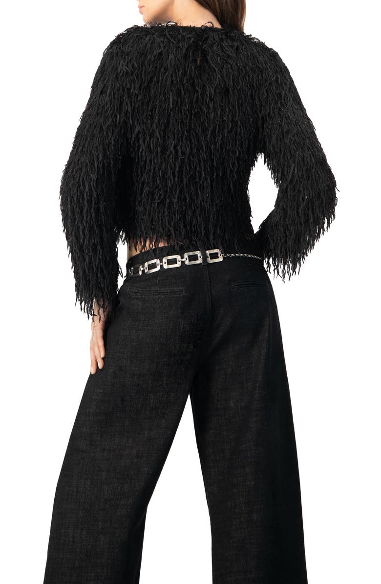 IVONNE Straight Fit Round Neck Blouse, Alternate, color,