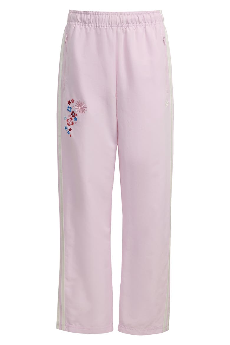 Kids' Embroidered Track Pants, Main, color, CLEAR PINK