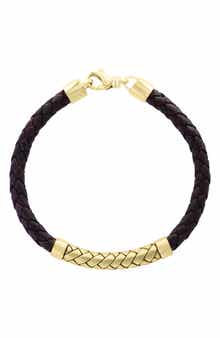 EFFY Braided Leather Bracelet