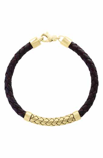 EFFY Braided Leather Bracelet