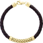 EFFY Braided Leather Bracelet