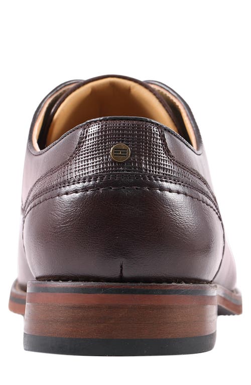 Tommy Hilfiger Boswell Plain Toe Derby In Brown