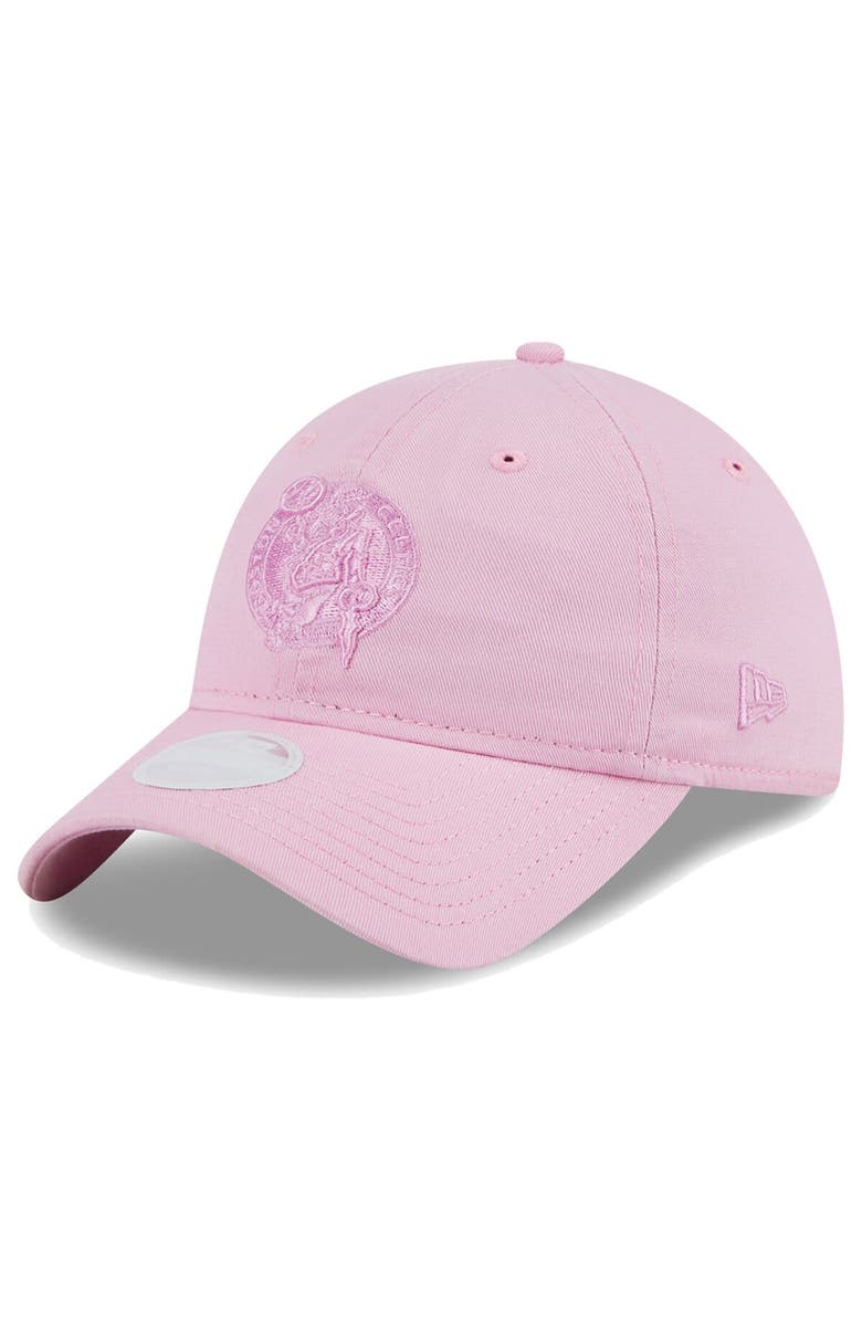 New Era Women's New Era Pink Boston Celtics Colorpack Tonal 9TWENTY Adjustable Hat, Main, color,