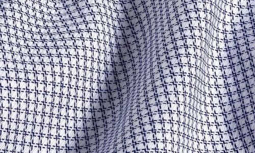 David Donahue Slim Fit Micro Check Stretch Cotton Twill Dress Shirt In Multi