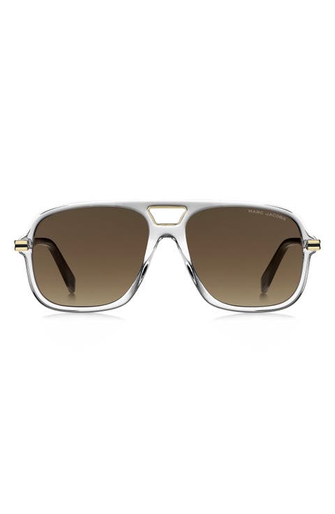 56mm Aviator Sunglasses