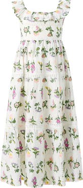 Marlo Kids Emely Frill Embroidered Maxi Dress