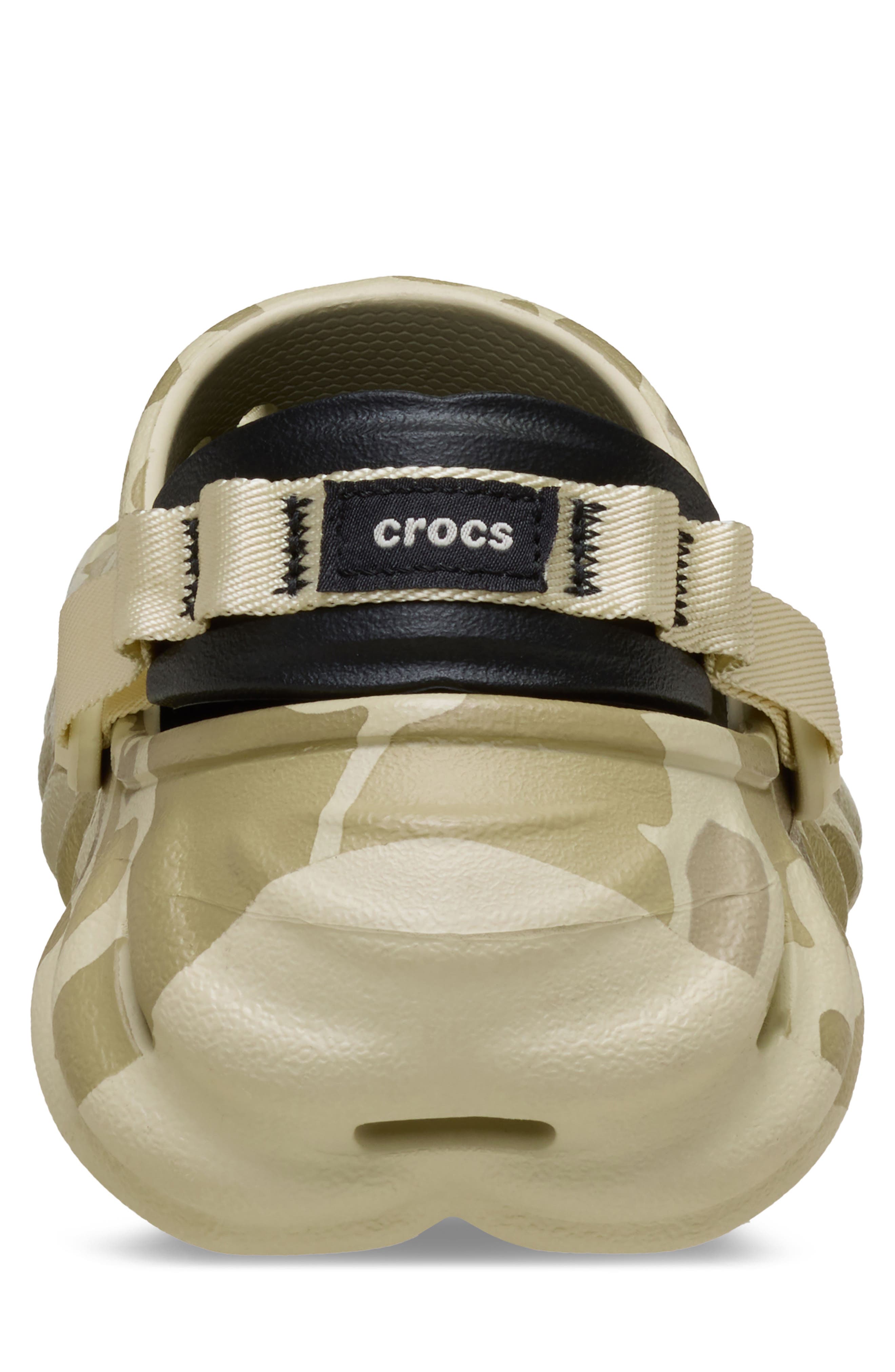 CROCS Echo Duck Camo Clog, Alternate, color, Bone/ Black