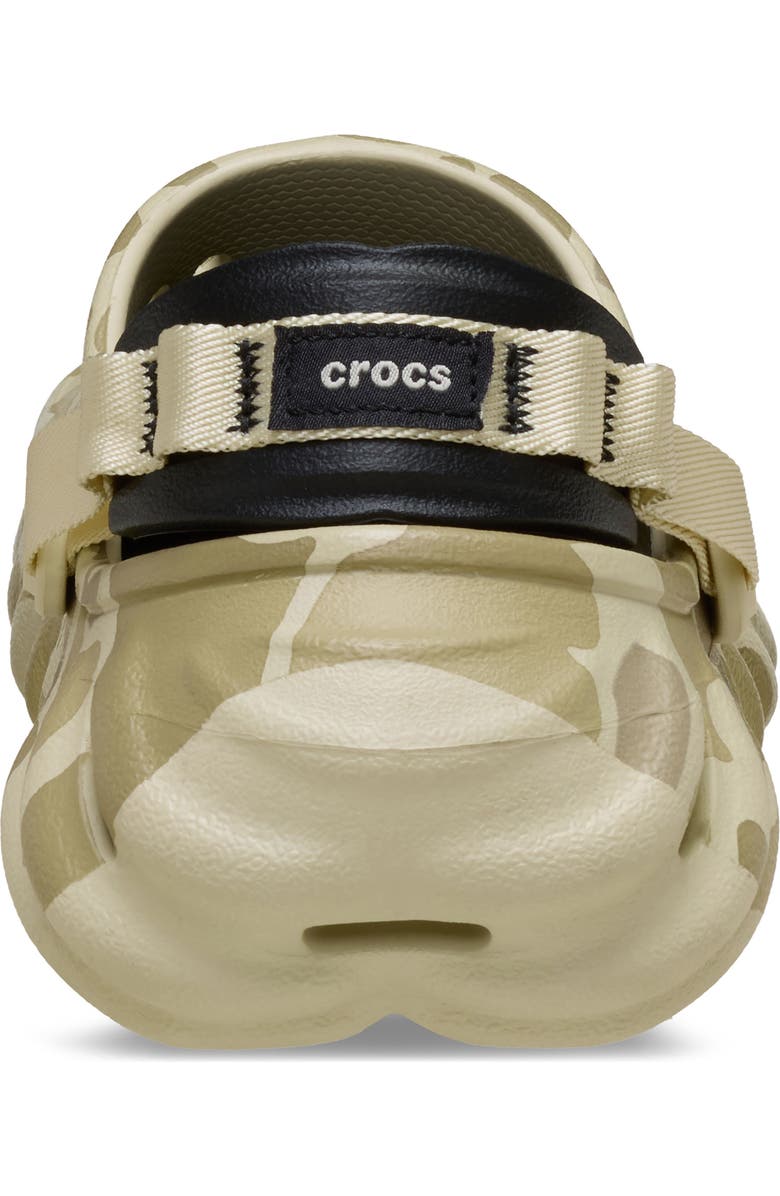 CROCS Echo Duck Camo Clog, Alternate, color, Bone/ Black