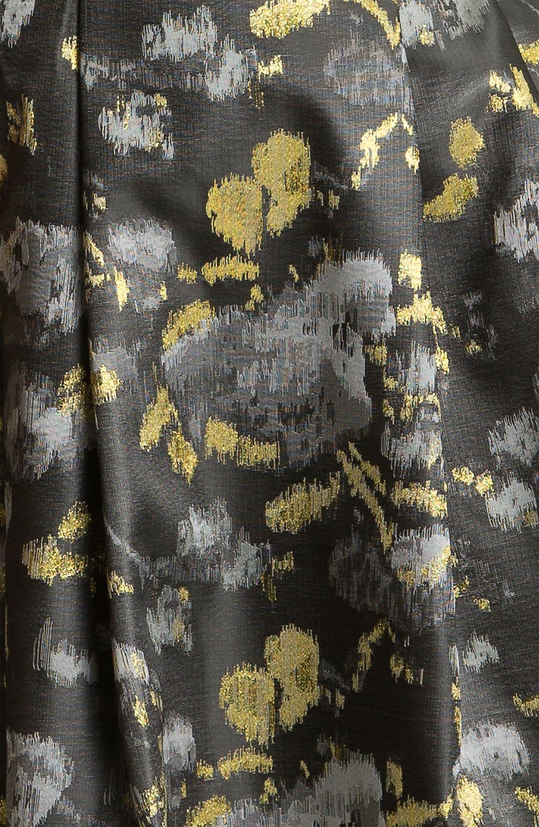 Eliza J Cap Sleeve Jacquard Fit & Flare Dress, Alternate, color,