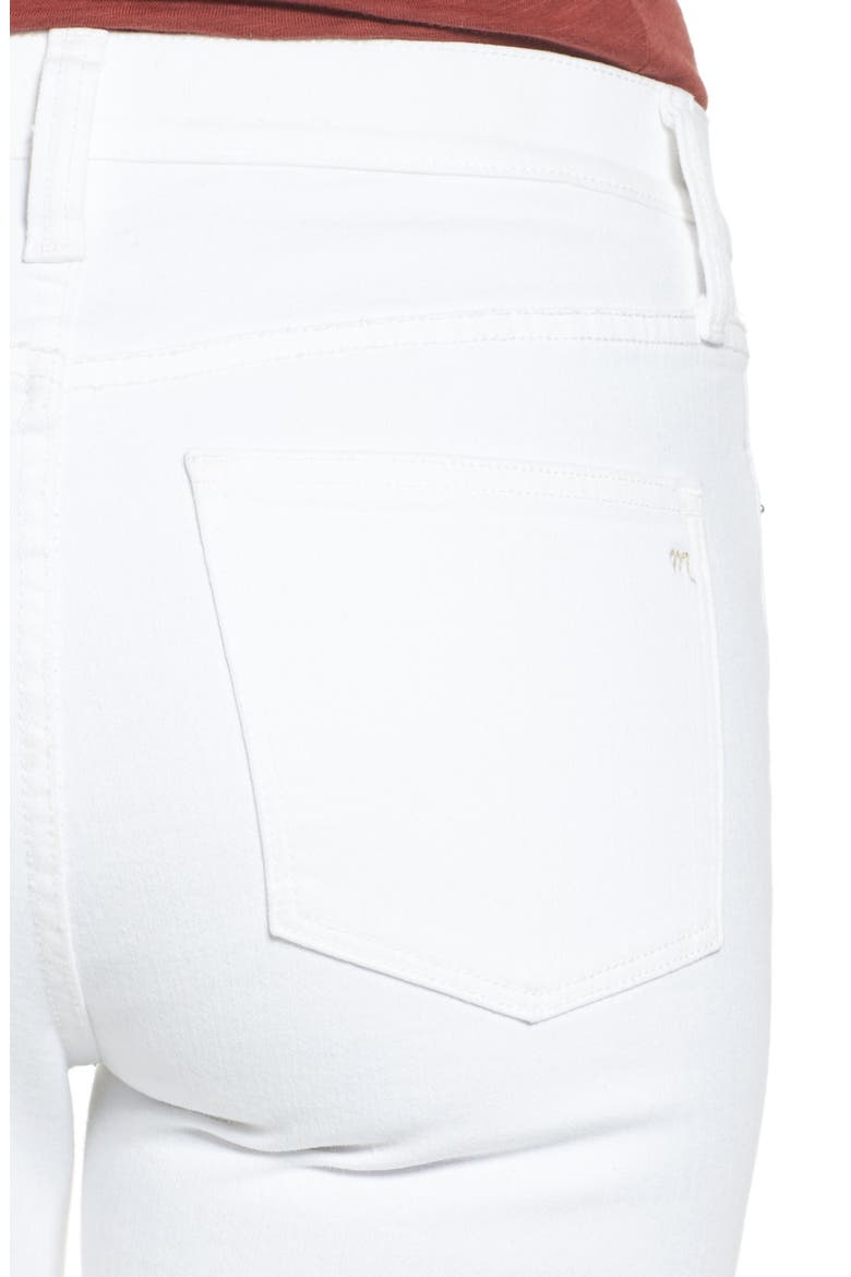 Cali Demi-Boot Jeans: Distressed Edition, Alternate, color, PURE WHITE