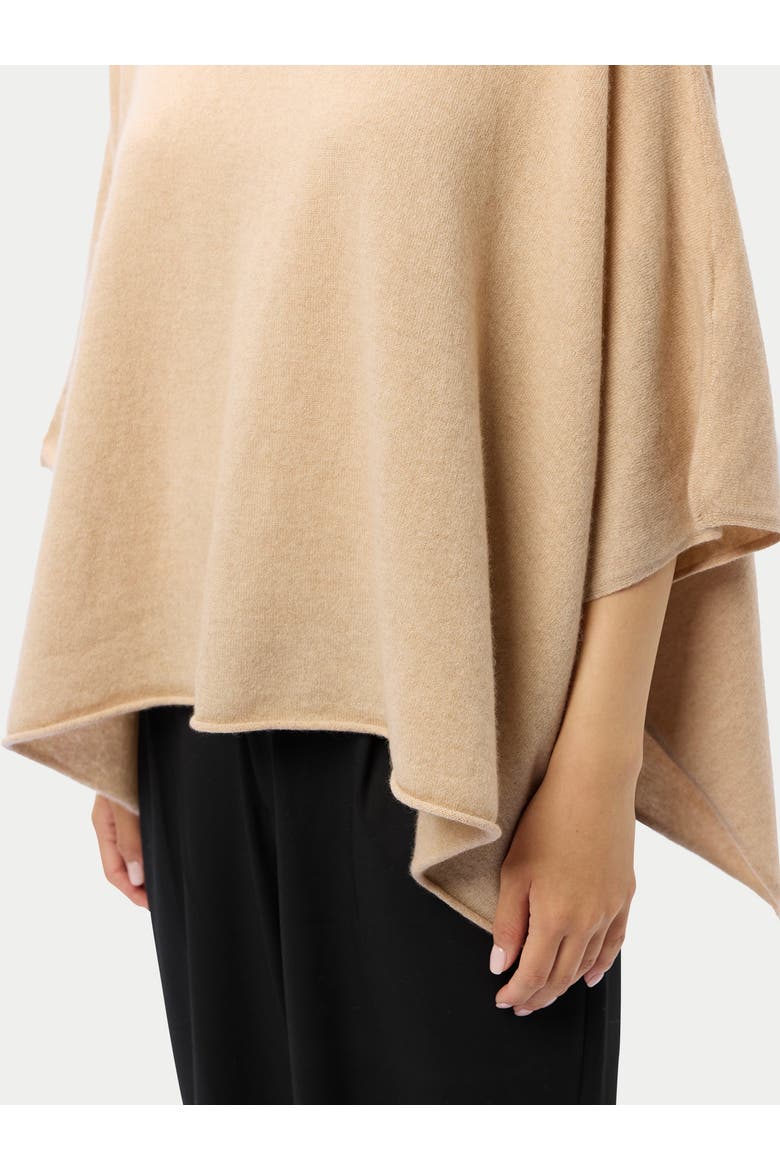 Timeless Boat Neck Cashmere Poncho, Alternate, color, beige