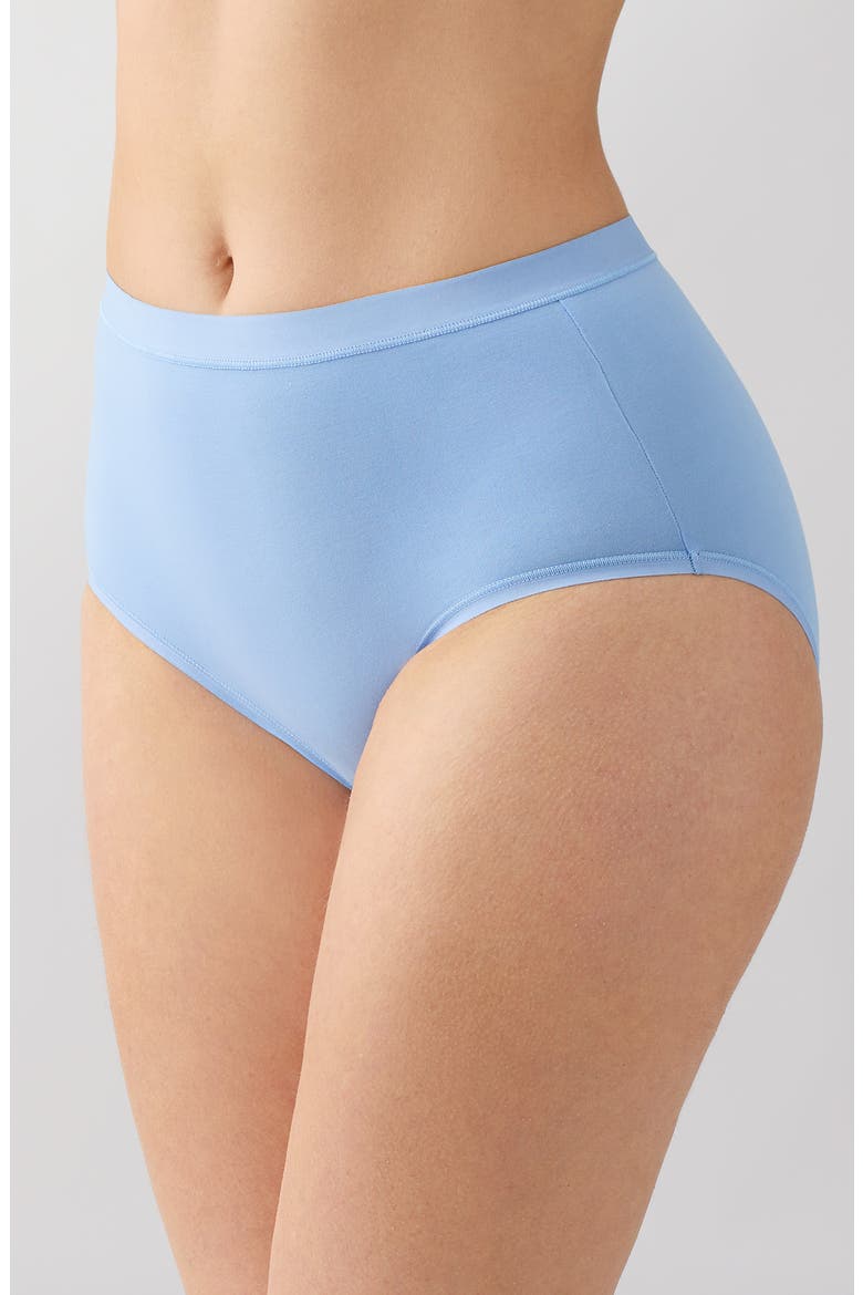 Understated Cotton Blend Briefs, Alternate, color, BEL AIR BLUE