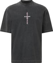 AllSaints Knox Embroidered Graphic T-Shirt