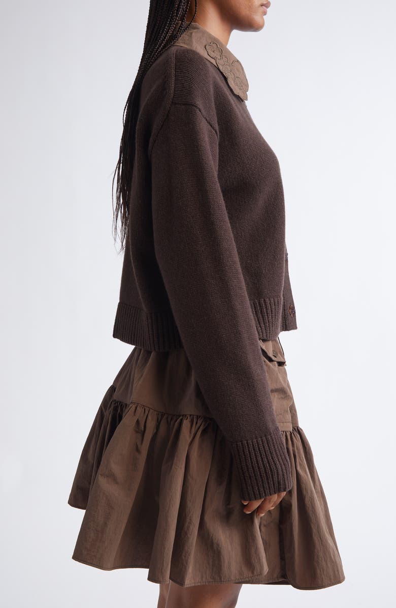 Cecilie Bahnsen Bibi Recycled Cashmere & Wool Cardigan, Alternate, color, 