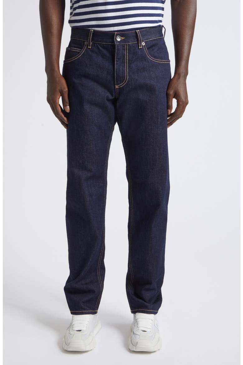 Distressed Straight Leg Jeans, Main, color, VARIANTE ABBINATA