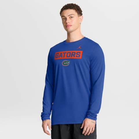 Men's Jordan Brand Royal Florida Gators Primetime Campus 2-Hit Legend Dri-FIT Long Sleeve T-Shirt
