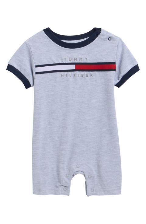 Logo Cotton Blend Romper