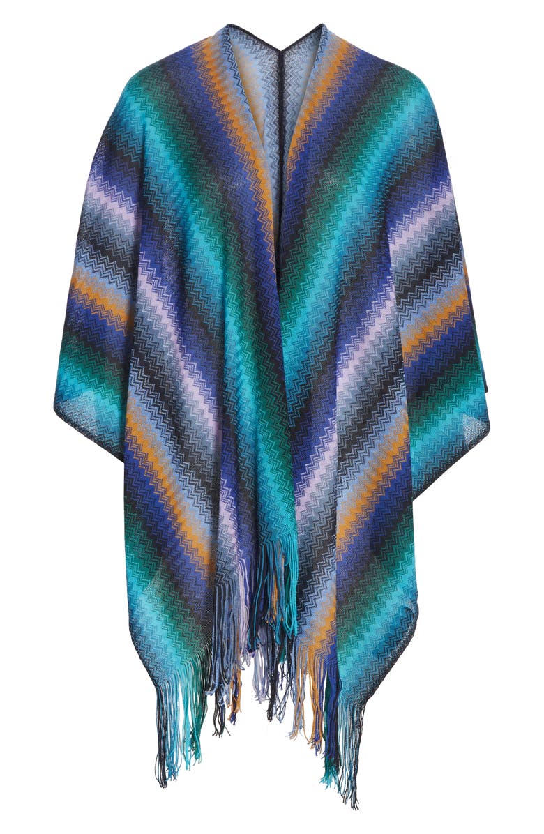 Missoni Wool Cape, Alternate, color,