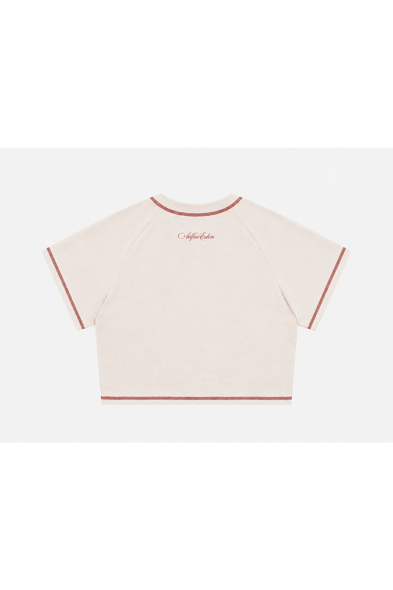 Cute Crop Short Tee, Alternate, color, White