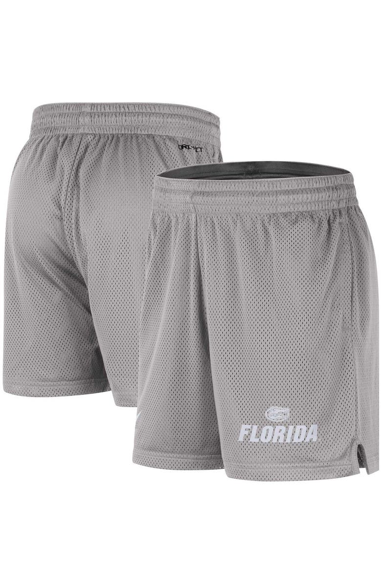 Nike Men's Nike Gray Florida Gators Mesh Performance Shorts, Main, color, 