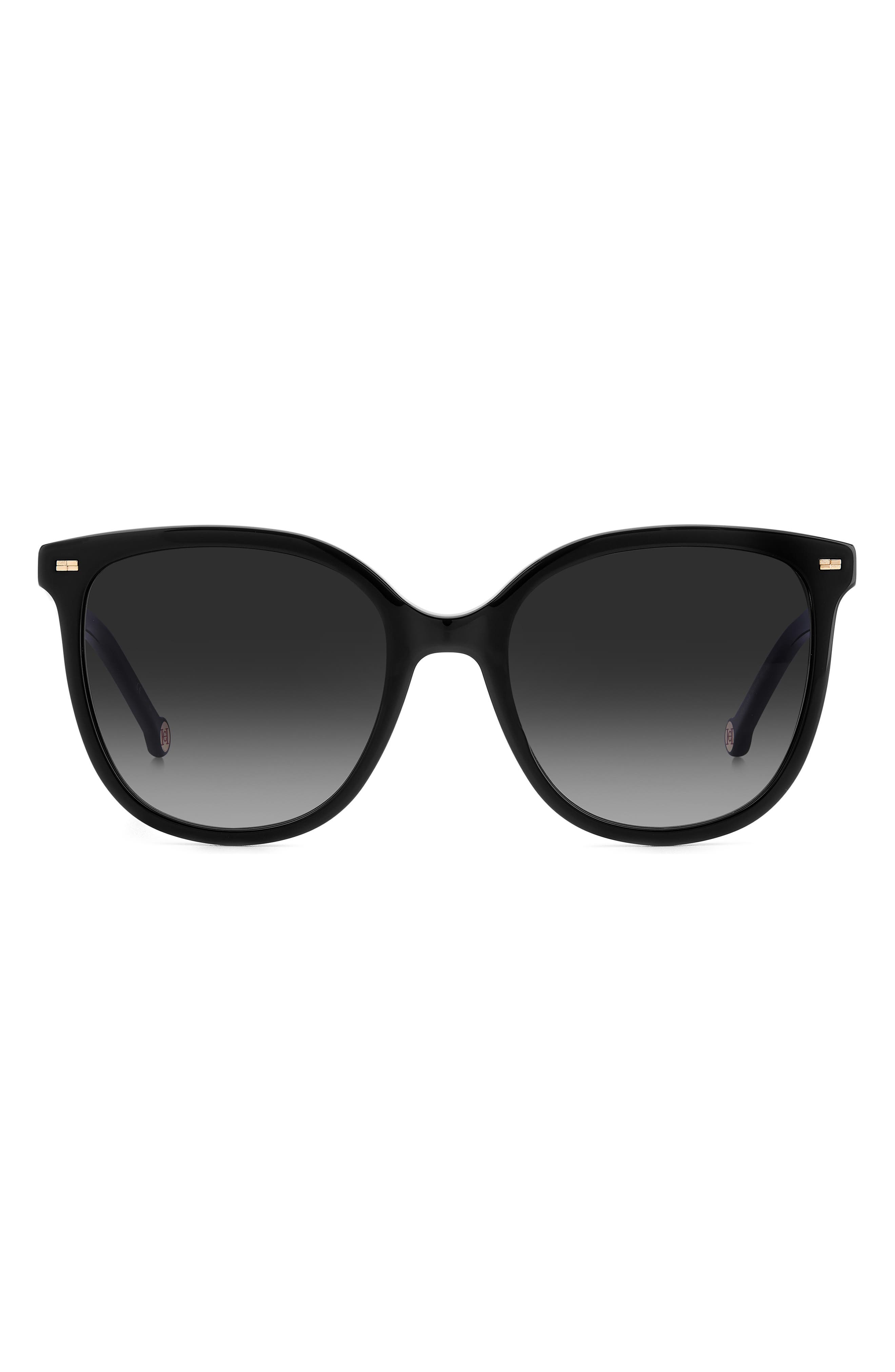Carolina Herrera 55mm Round Sunglasses