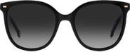 Carolina Herrera 55mm Round Sunglasses