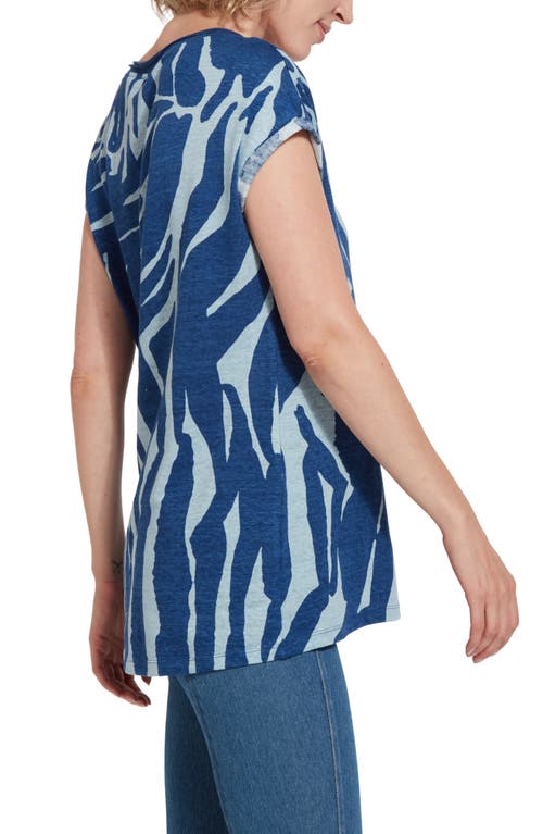 Lyssé Printed Classic Tunic In Capillary Waves