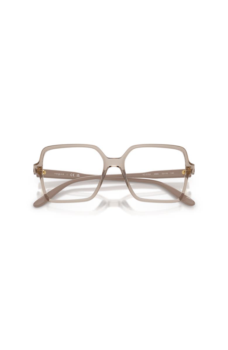 Vogue Eyewear 53mm Square optical glasses, Alternate, color, Brown