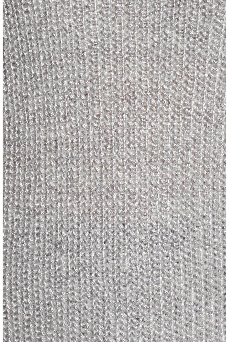 Rib Knit Sweater, Alternate, color, GREY HEATHER