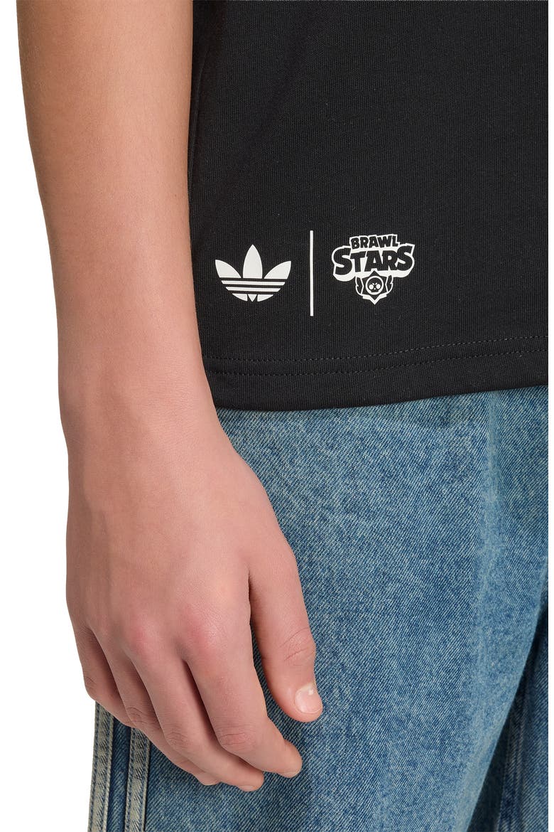 Kids' Brawl Stars Graphic Loose T-Shirt, Alternate, color, BLACK/ WHITE
