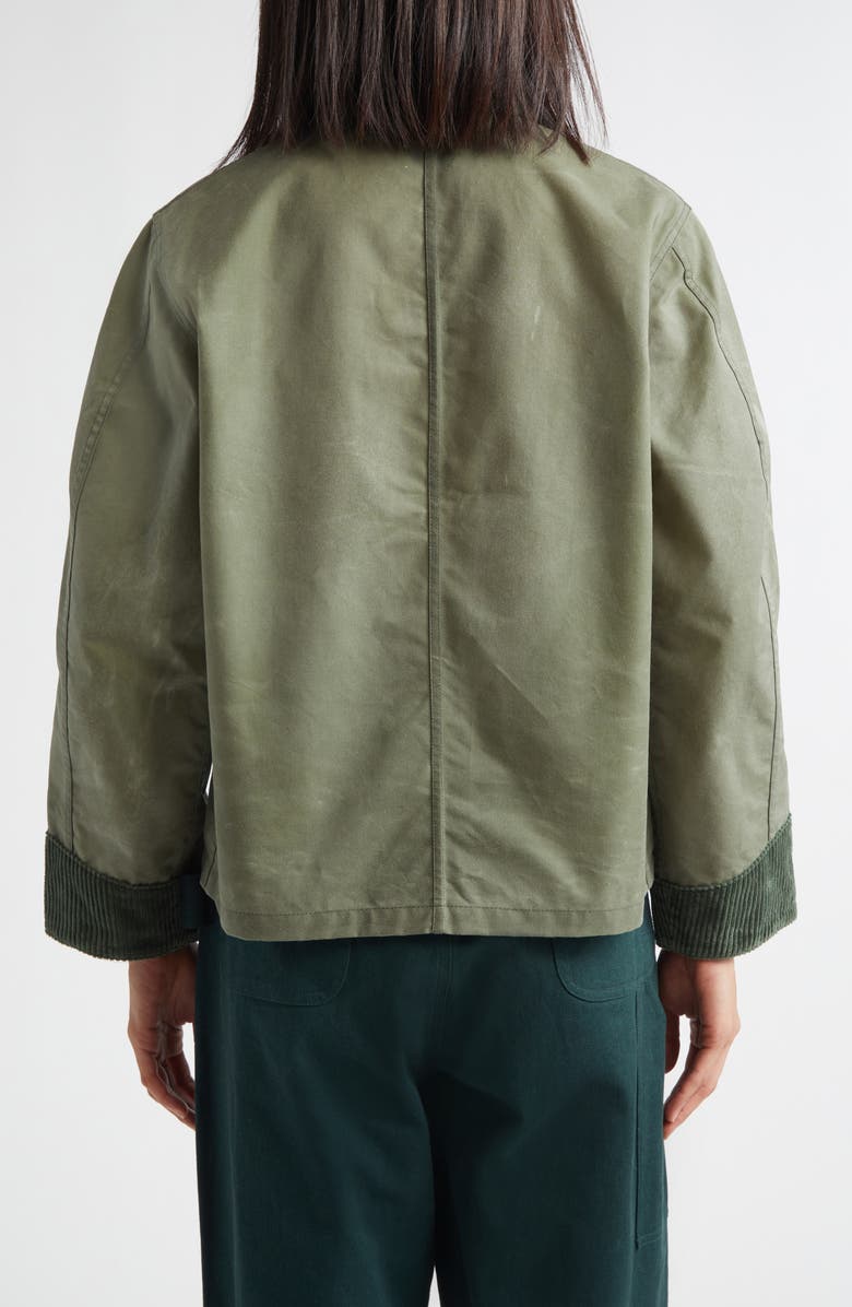 Bode Waxed Cotton Craft Jacket, Alternate, color, Light Green