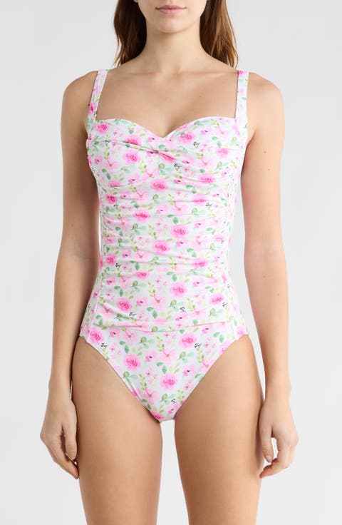 Ruched One-Piece Swimsuit