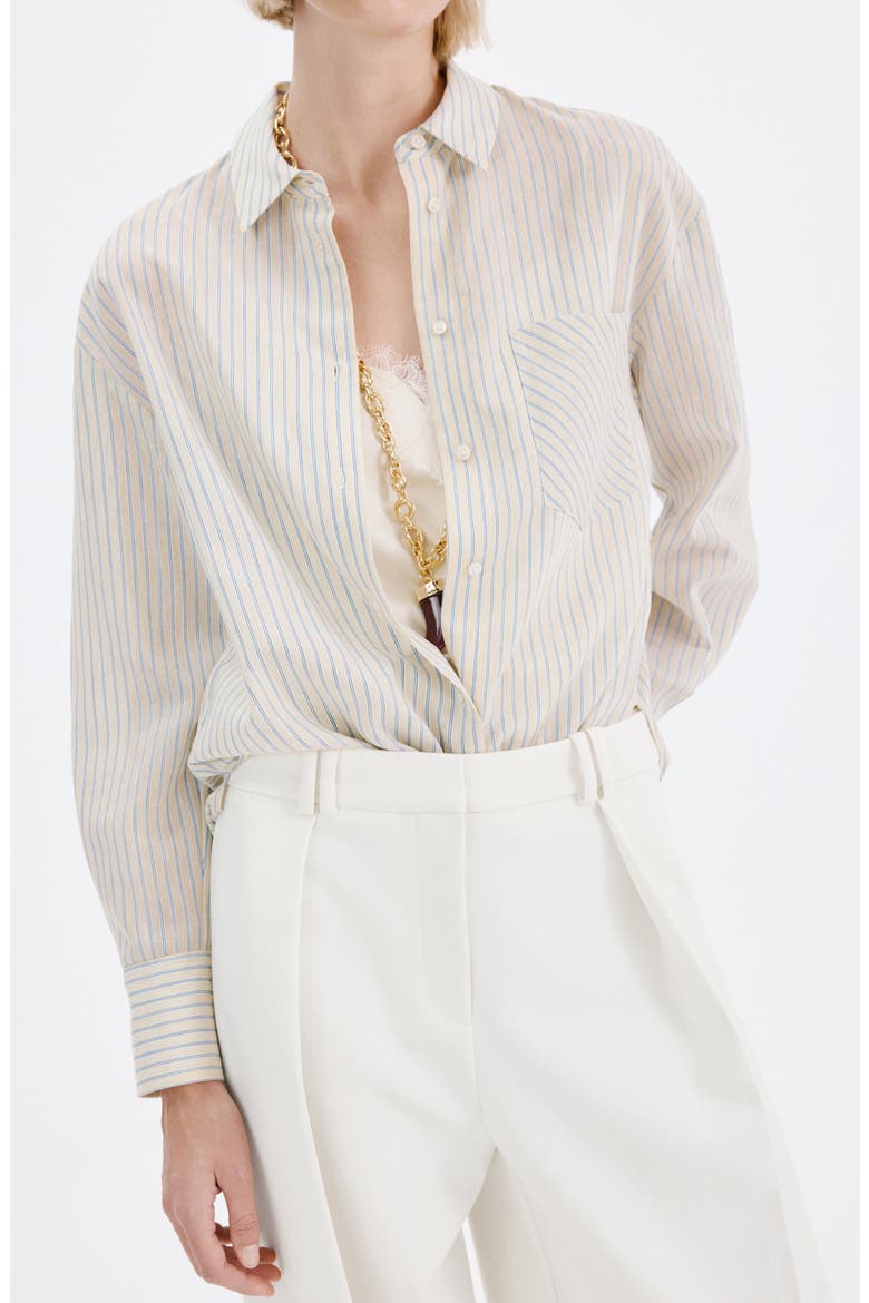 Pleated Wide Leg Pants, Alternate, color, WHITE