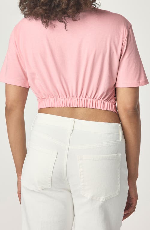 Florence By Mills Elasticized Back Crop T-shirt In Pink
