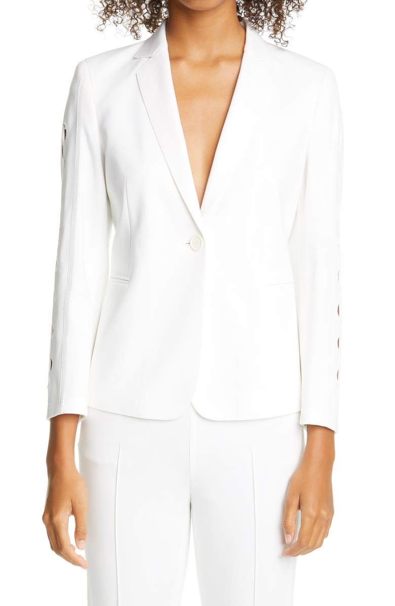 Akris punto Laser Cut Jacket, Main, color, 