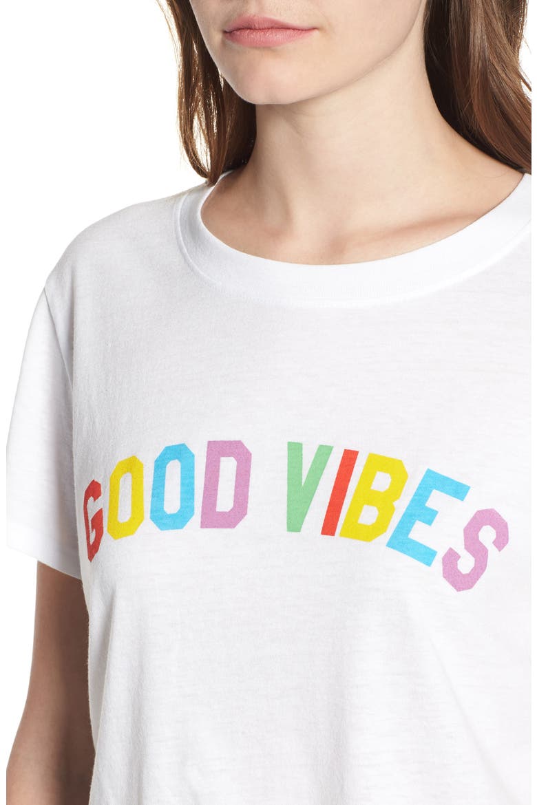 Good Vibes Tee, Alternate, color, WHITE
