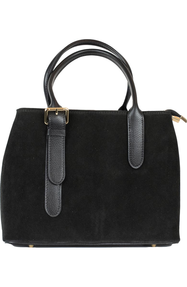 Persaman New York Thea Suede Tote Bag, Main, color, Black