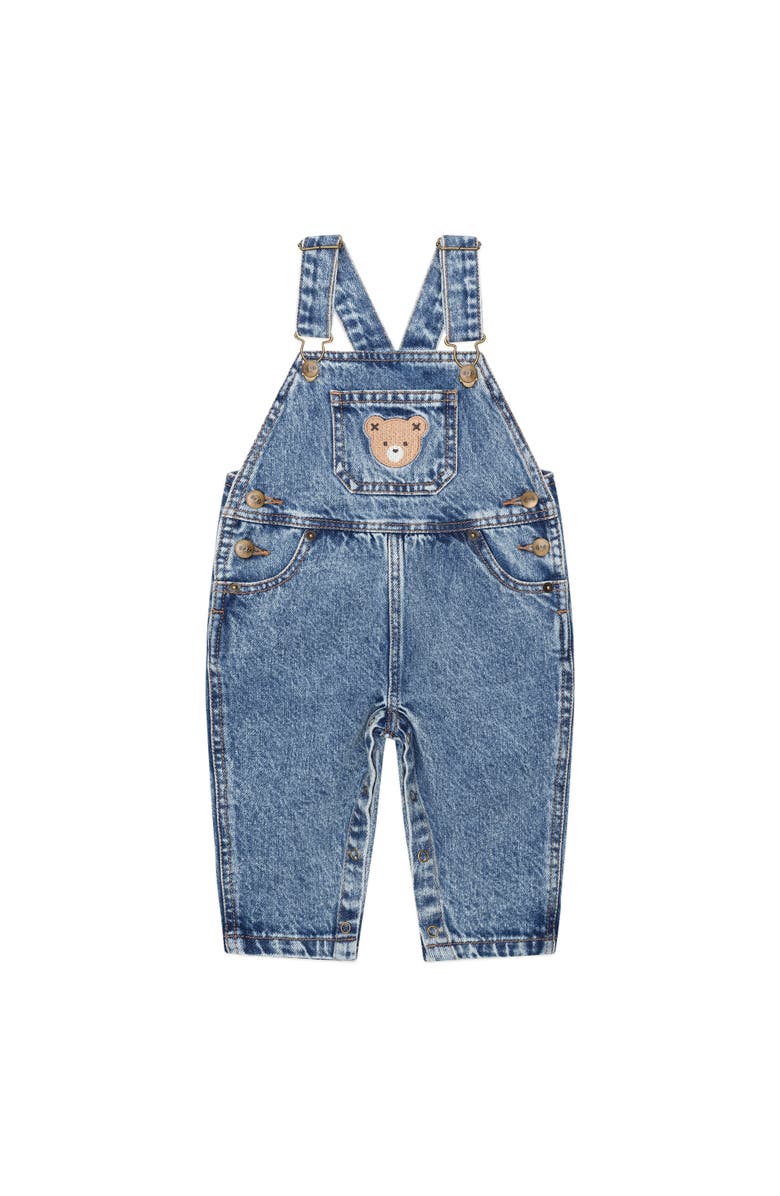 Huxbaby Dreamy Denim Overalls, Main, color, Denim Blue