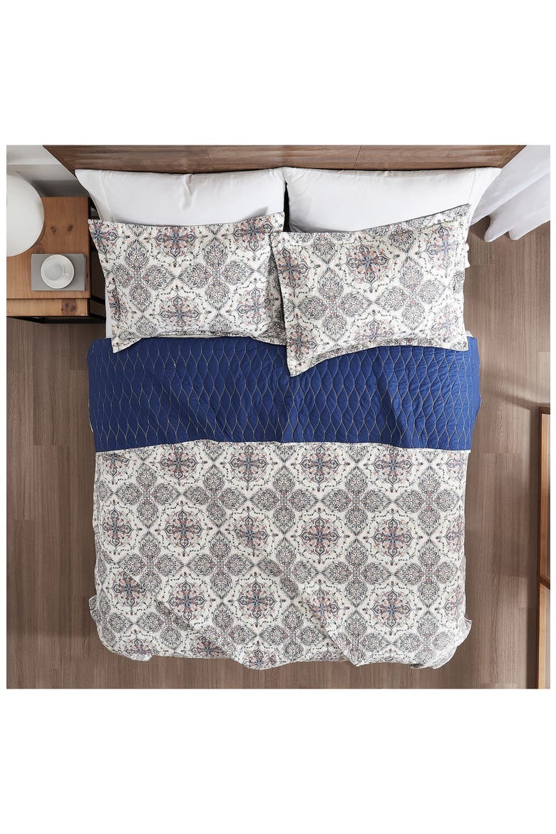 Soren 3-Piece Cotton Quilt Set, Alternate, color, BOHEMIAN BLUE