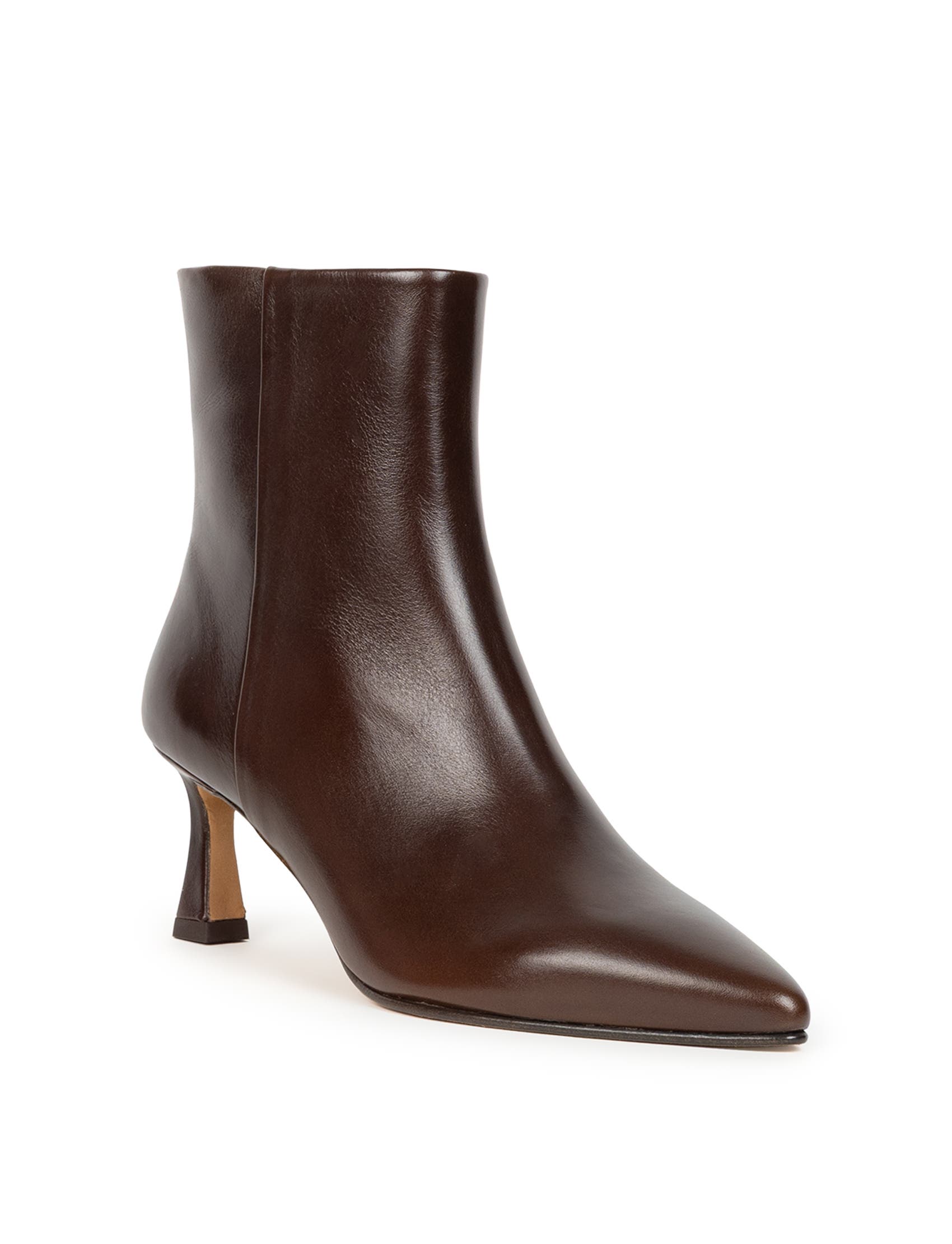 Audrey Flat Ankle Boots, Alternate, color, Mogano
