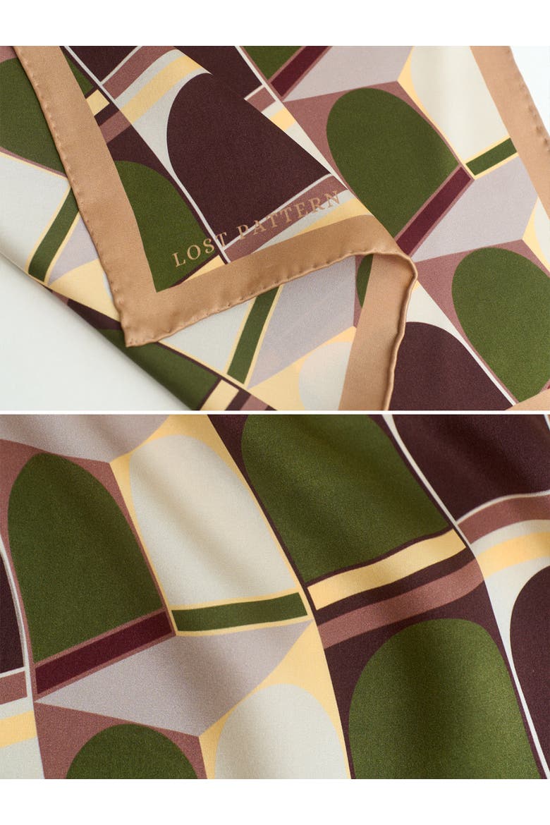 Modular Silk Pocket Square, Alternate, color, Green