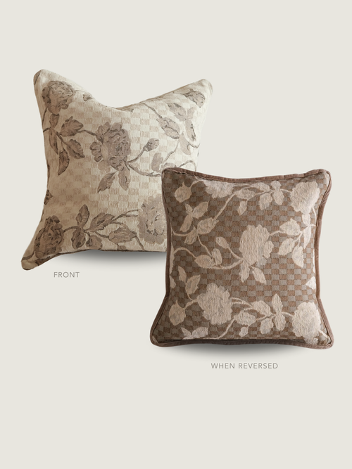 Twenty Third By Deanne Chiara Tapestry Pillow In Sand