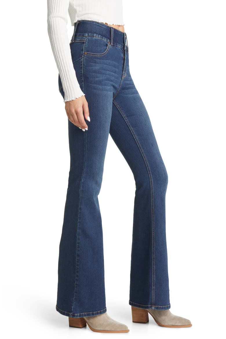 Fit & Lift High Waist Flare Jeans, Alternate, color, ORETHA