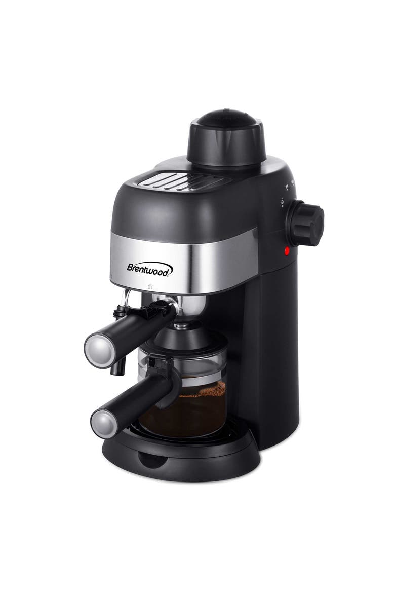4 Serving Espresso and Cappuccino Maker, Main, color, Black