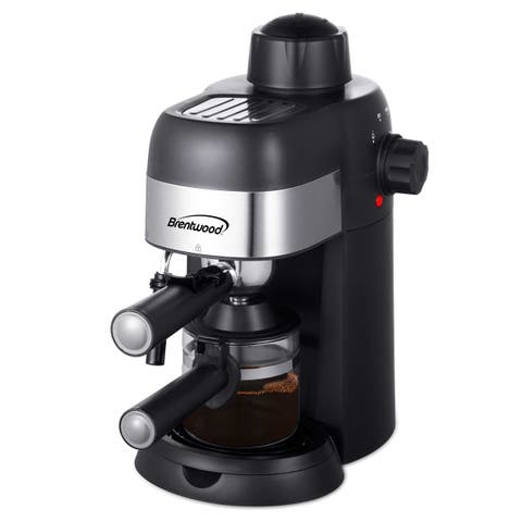 4 Serving Espresso and Cappuccino Maker