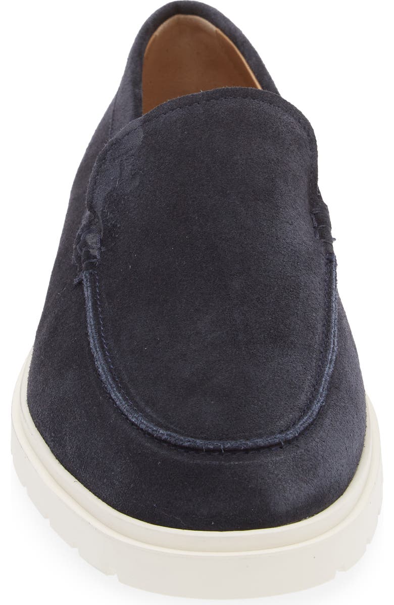 Tod's Suede Loafer, Alternate, color, Blue