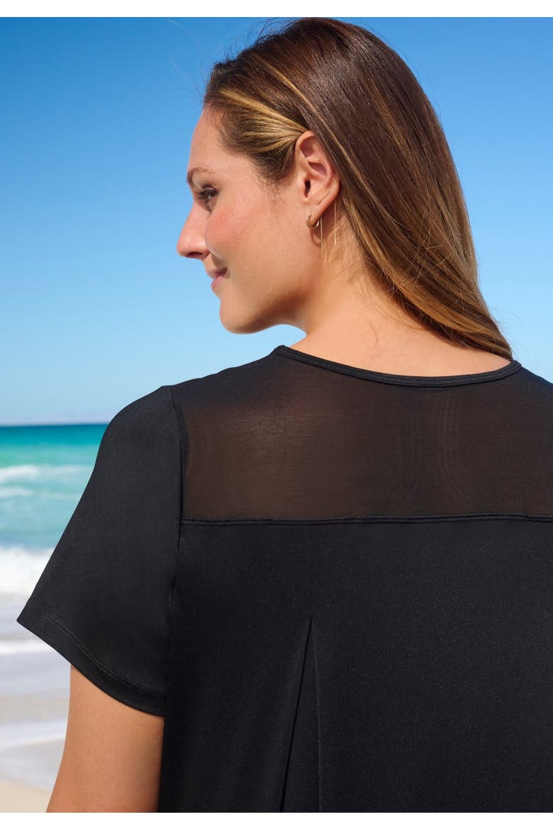 Mesh Yoke Swim Tee, Alternate, color, ROYAL OASIS ANIMAL