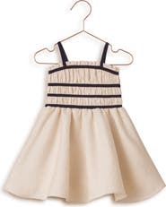 NORALEE Kids' Annabelle Metallic Smocked Dress